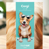 Freshcut paper Corgi packaging