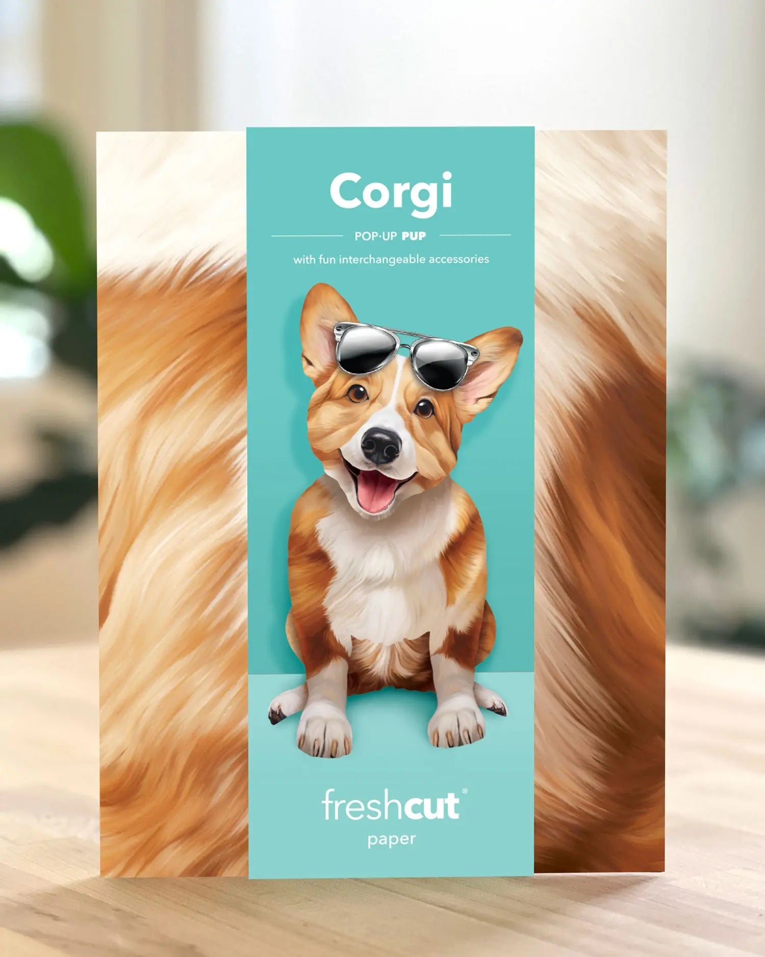 Freshcut paper Corgi packaging