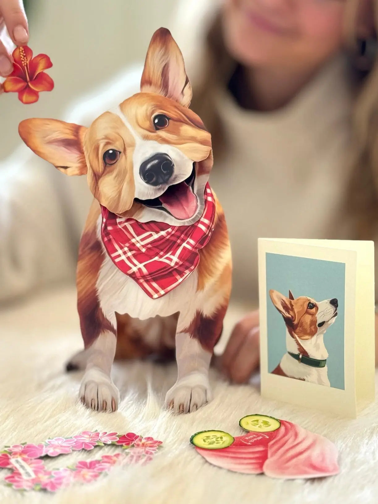 Corgi Pop-Up Card Freshcut Paper