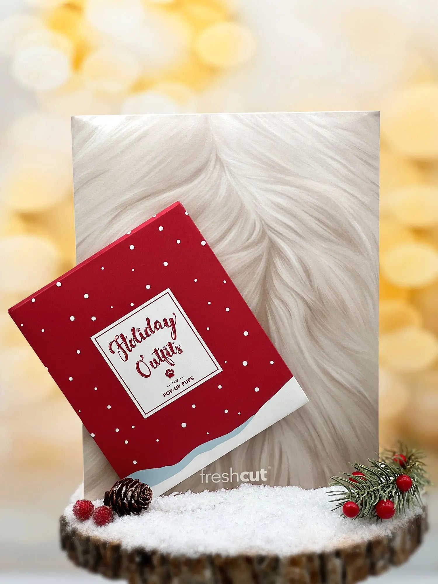Holiday Westie Pop-Up Card envelope