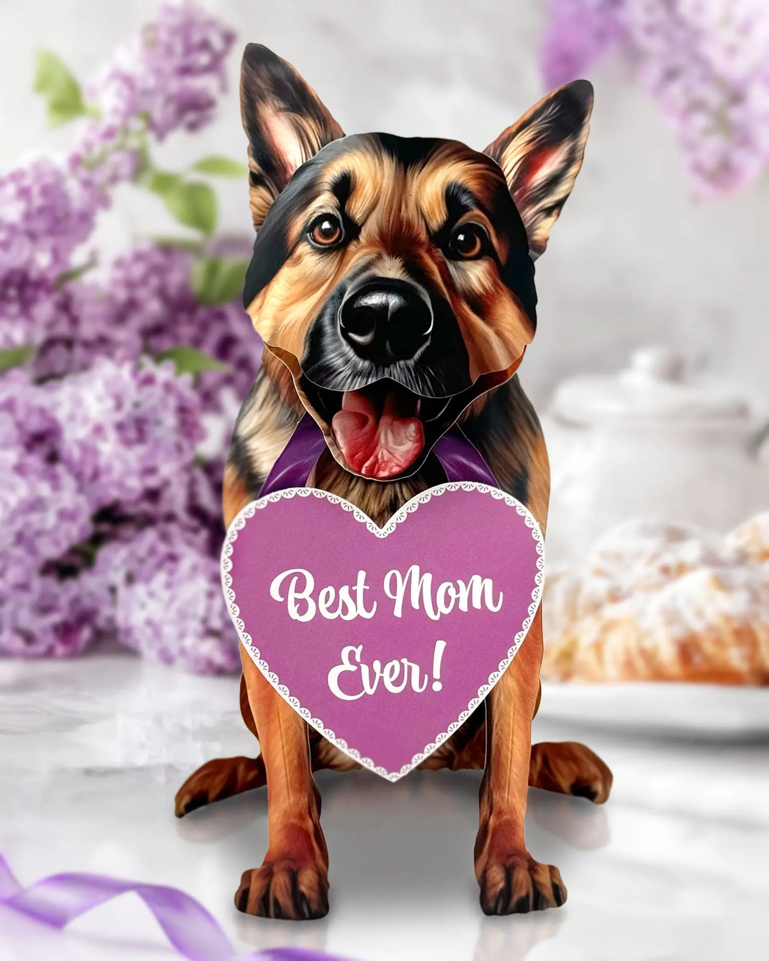 Mother's Day German Shepherd Pop-Up Card - FreshCut Paper