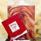 Holiday Orange Tabby Cat Pop-Up Card envelope