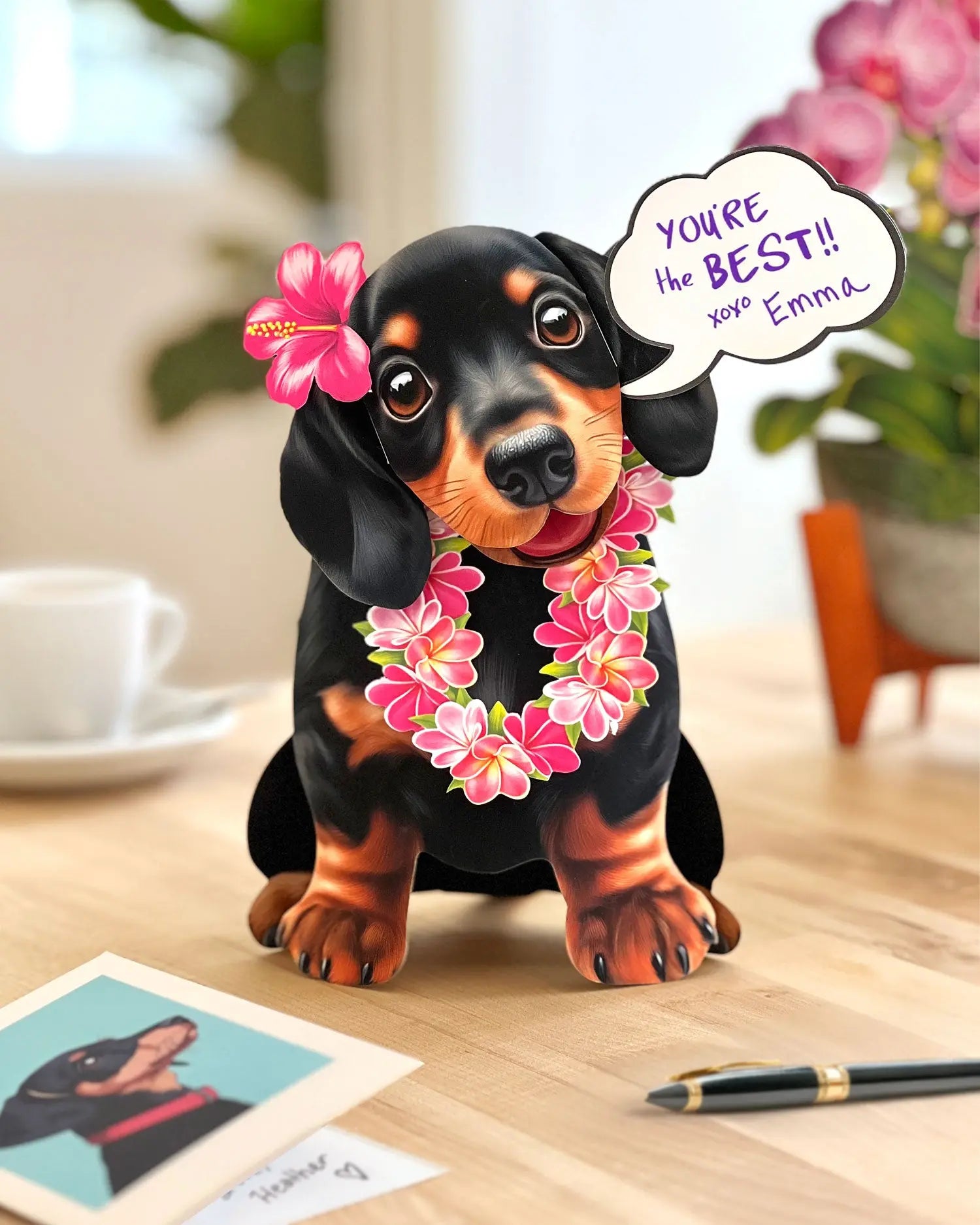 Dachshund Pop-Up Card Freshcut Paper