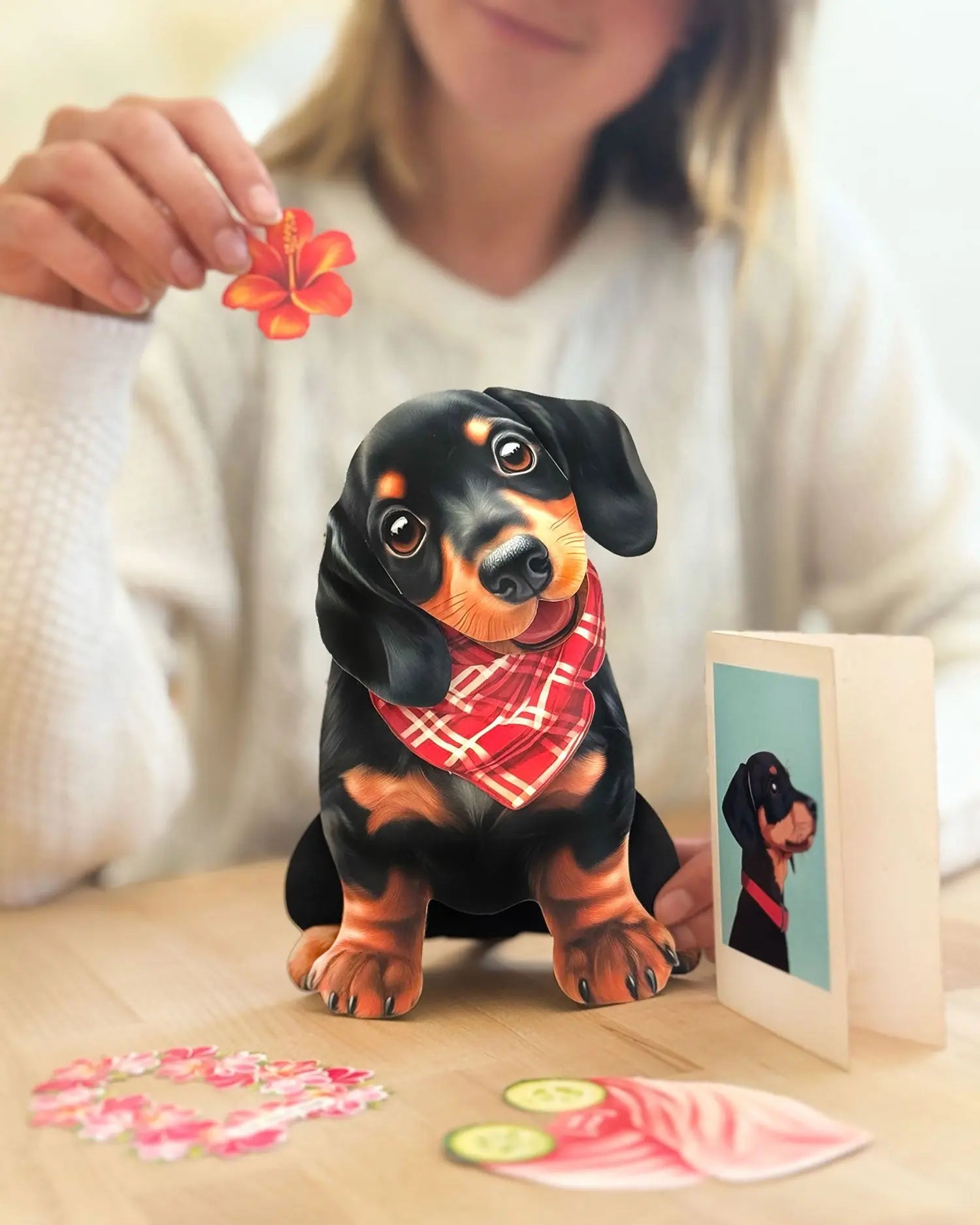 Dachshund Pop-Up Card Freshcut Paper