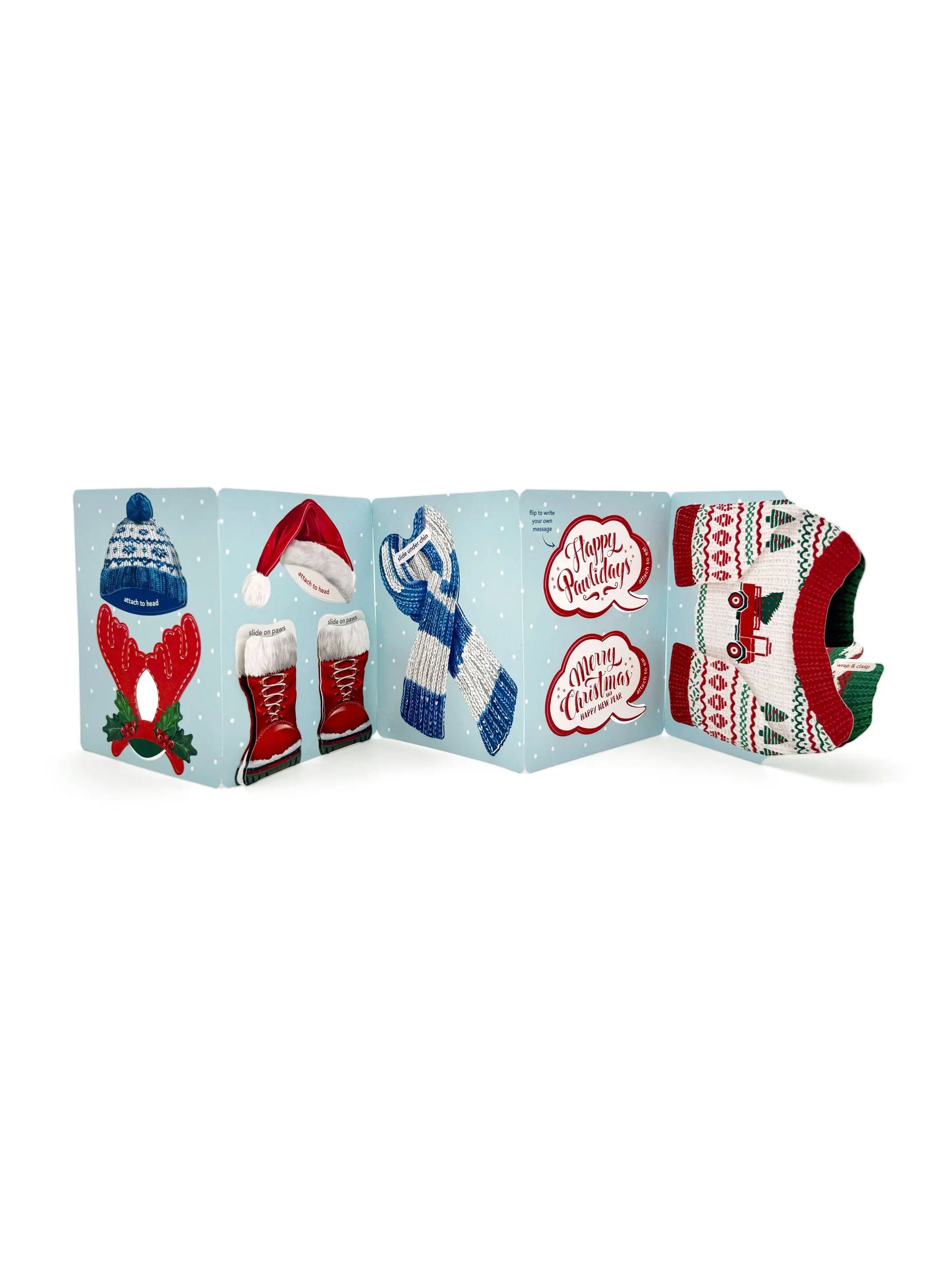 Holiday Pop-Up Pup Outfits - FreshCut Paper