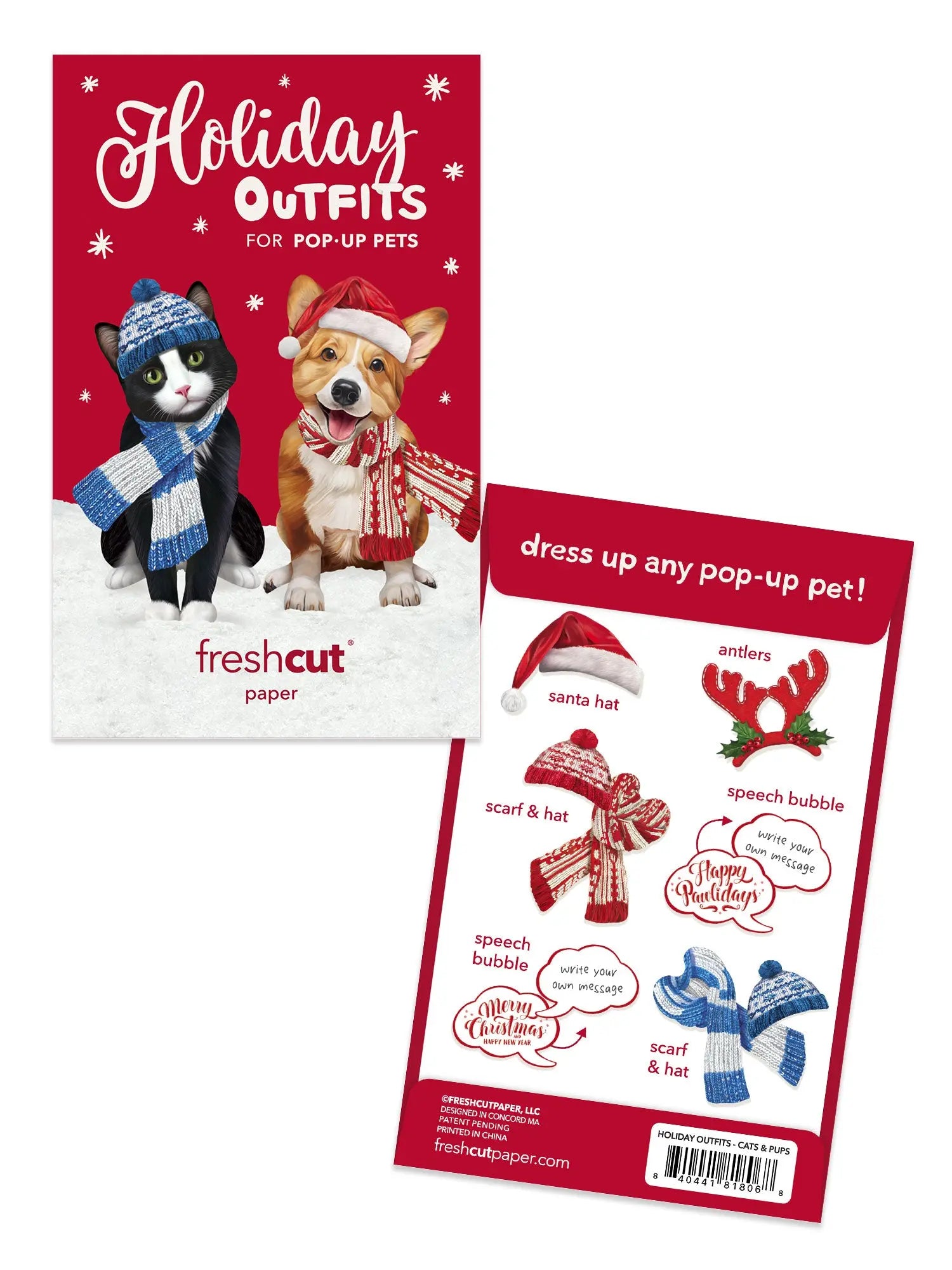 Holiday Pop-Up Pet Accessories Freshcut Paper