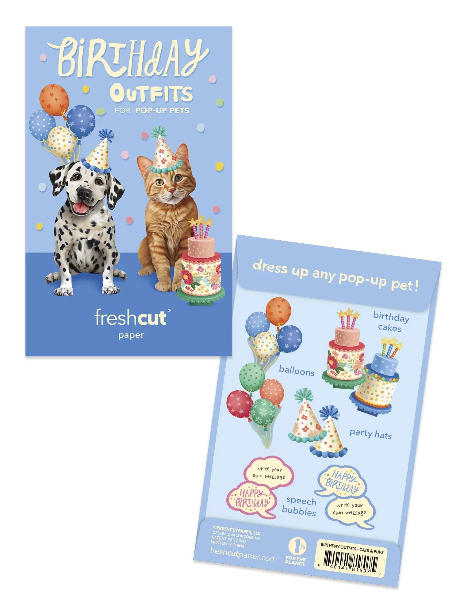 Birthday Pop-Up Pet Accessories Freshcut Paper