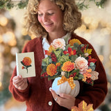 Pumpkin Spice bouquet along harvest decorations