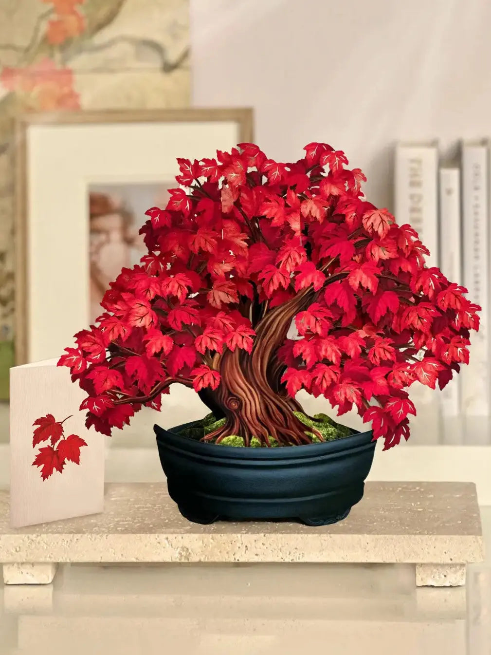 Red Maple Tree with matching notecard