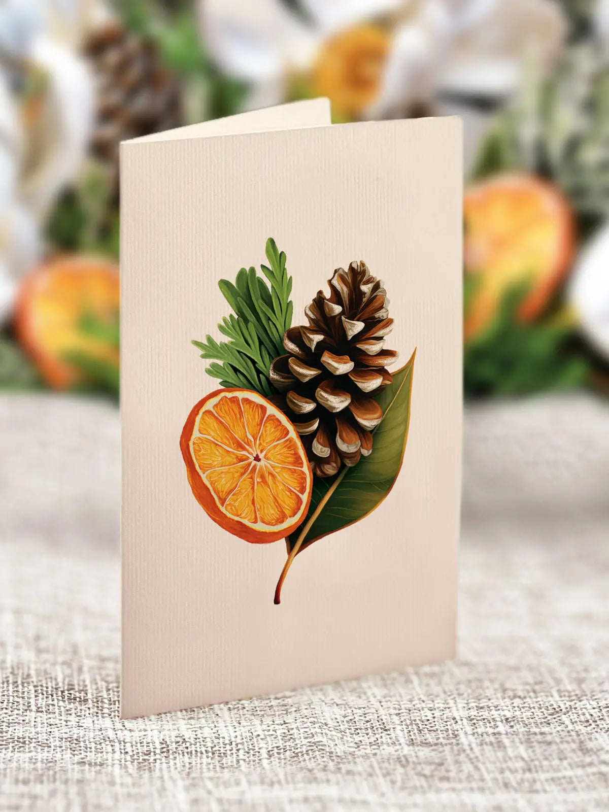 Winter Magnolia matching notecard
