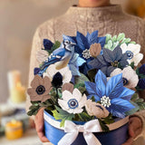 Blue Poinsettia Bouquet