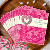 Mini Cherry Blossom Heart Pop-Up Card - FreshCut Paper