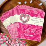 Mini Cherry Blossom Heart Pop-Up Card - FreshCut Paper