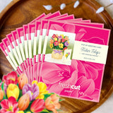 Mini Festive Tulips Pop-Up Card FreshCut Paper