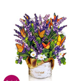 Mini Lavender & Butterflies Pop-Up Card - FreshCut Paper
