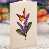 Mini Lavender & Butterflies Pop-Up Card - FreshCut Paper