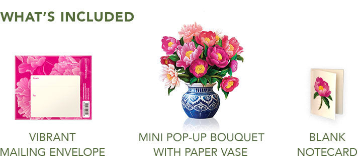 Mini Peony Paradise Pop-Up Card