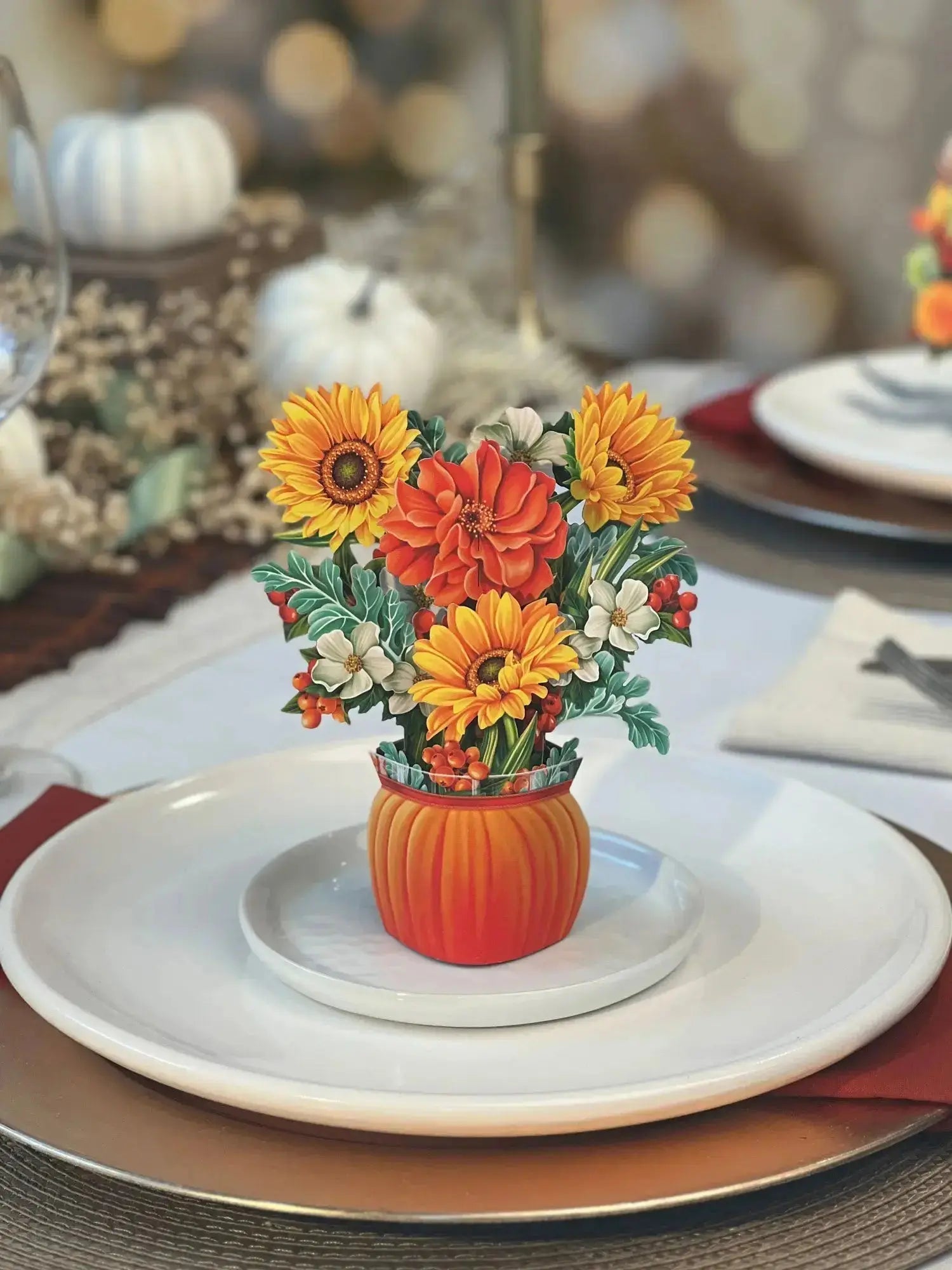 Mini Pumpkin Harvest Pop-Up Card FreshCut Paper