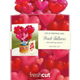 Mini Heart Balloons Pop-Up Card - FreshCut Paper