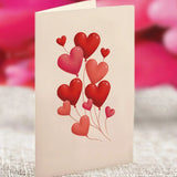 Mini Heart Balloons Pop-Up Card - FreshCut Paper