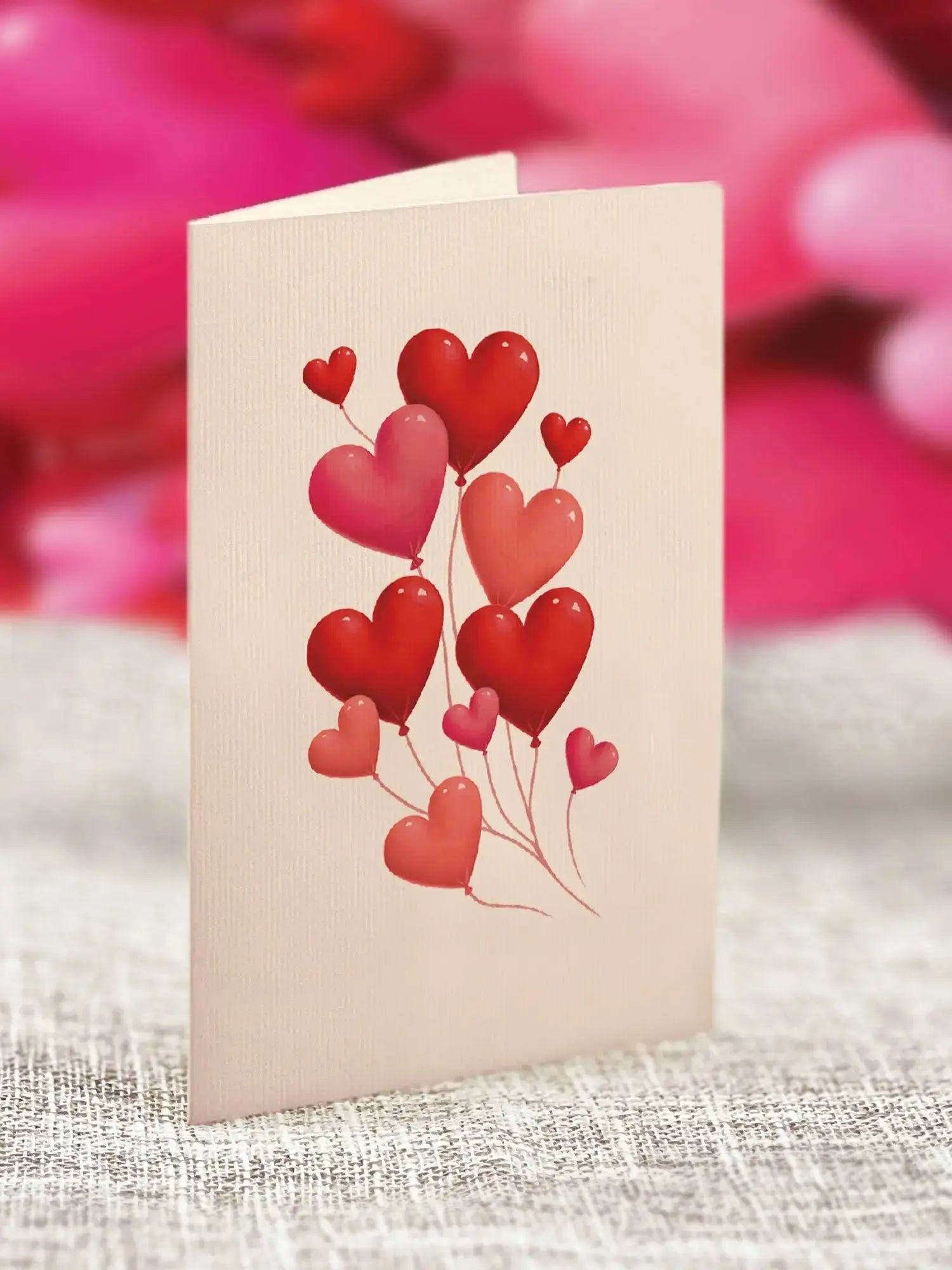 Mini Heart Balloons Pop-Up Card - FreshCut Paper