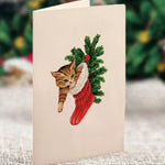 Mini Meowy Christmas Tree notecard