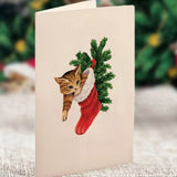 Mini Meowy Christmas Tree notecard