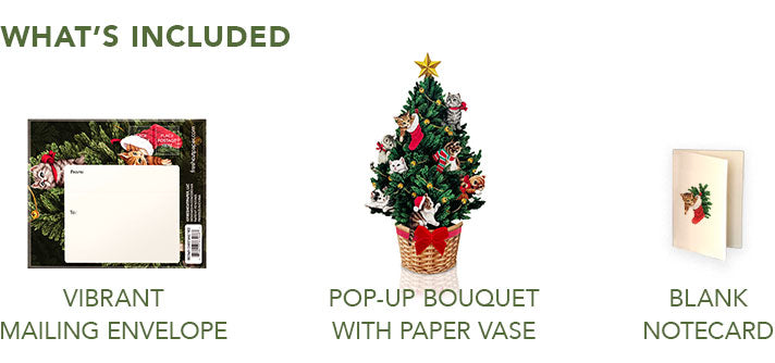 Mini Meowy Christmas Tree Pop-Up Card
