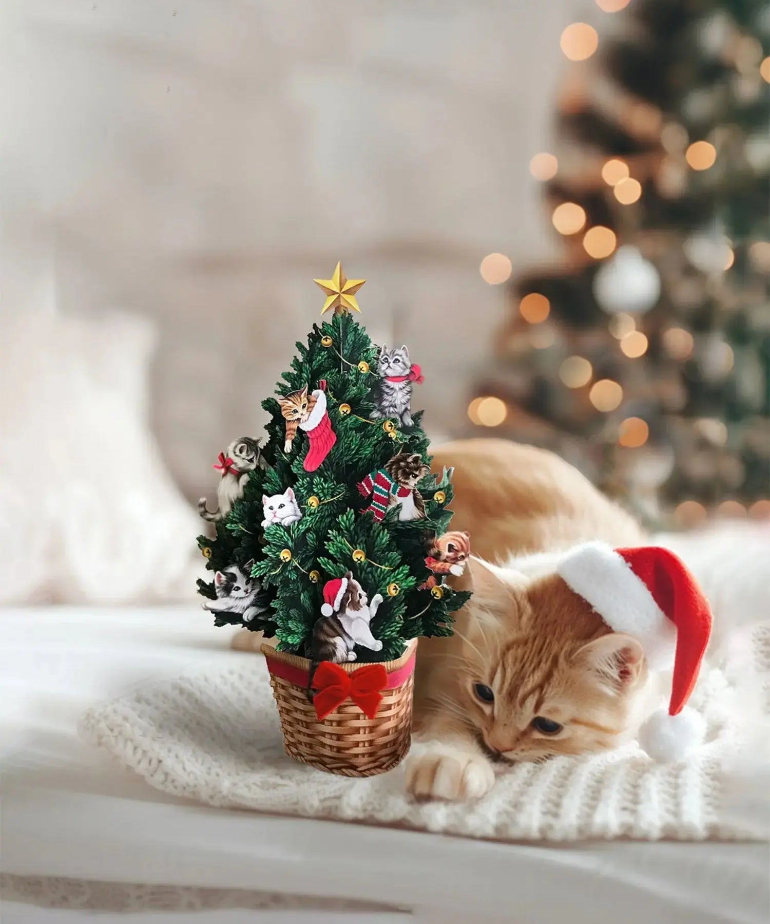 Mini Meowy Christmas Tree