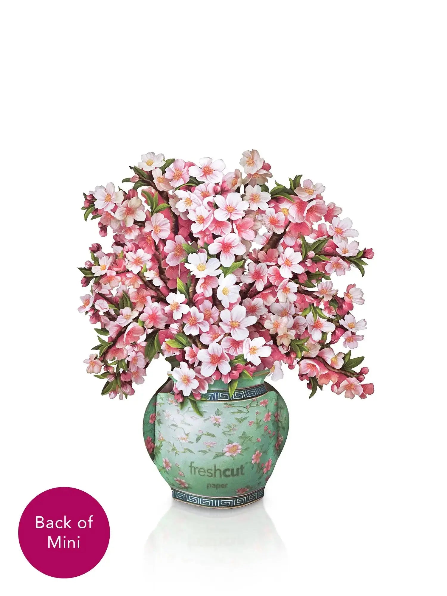 Mini Japanese Cherry Blossoms Pop-Up Card - FreshCut Paper