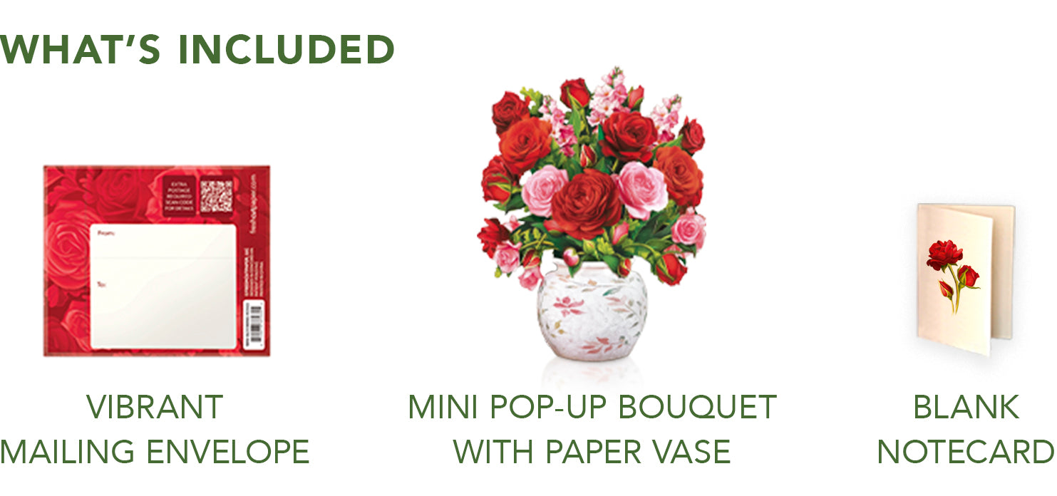 Mini Blooming Roses Pop-Up Card