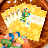 Mini Birthday Balloons Pop-Up Card FreshCut Paper