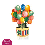 Mini Birthday Balloons Pop-Up Card FreshCut Paper