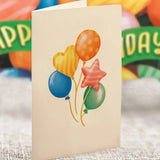 Mini Birthday Balloons Pop-Up Card FreshCut Paper
