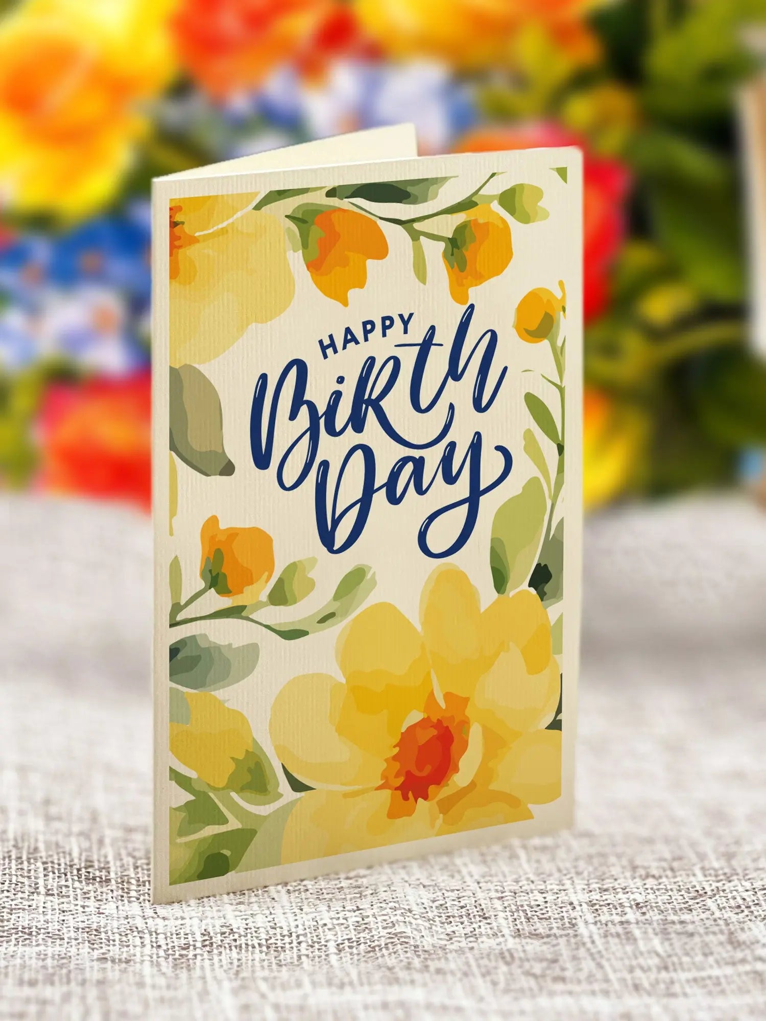 Birthday Grande Sorbet Roses FreshCut Paper