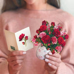 Mini Blooming Roses Pop-Up Card broken listing FreshCut Paper
