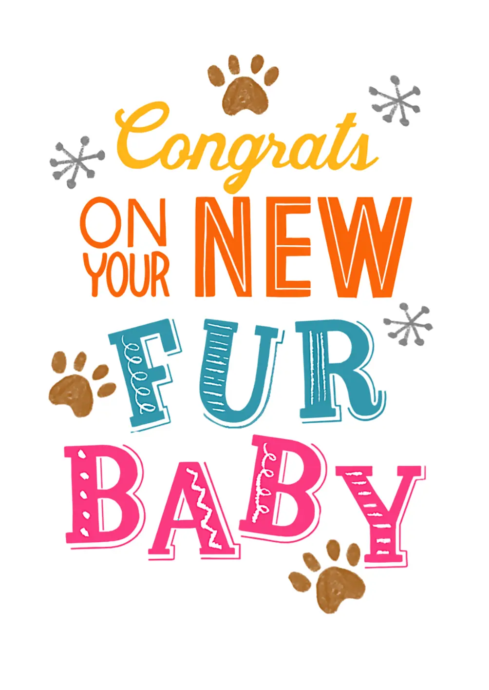 Congrats New Pet Card - FreshCut Paper