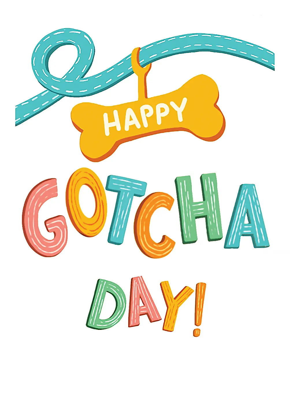 Happy Gotcha Day Card - FreshCut Paper