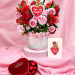 Roses & Belgian Chocolate Gift Set FreshCut Paper