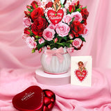 Roses & Belgian Chocolate Gift Set FreshCut Paper