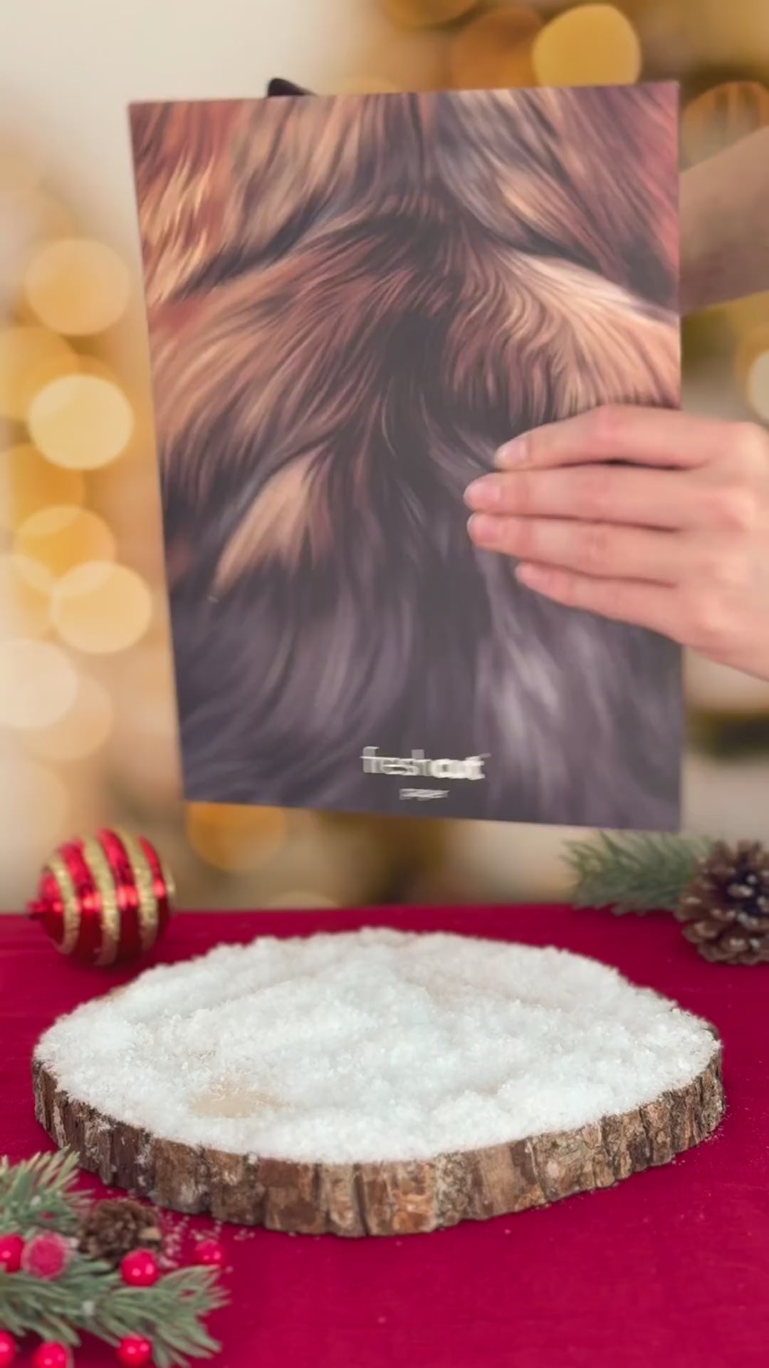 Holiday German Shepherd Pop-Up Card unboxing video