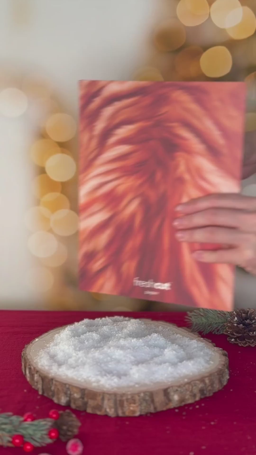 Holiday Orange Tabby Cat Pop-Up Card unboxing video