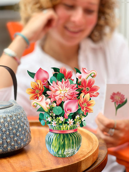 Mini Dear Dahlia Pop-Up Card | FreshCut Paper Flower Bouquet