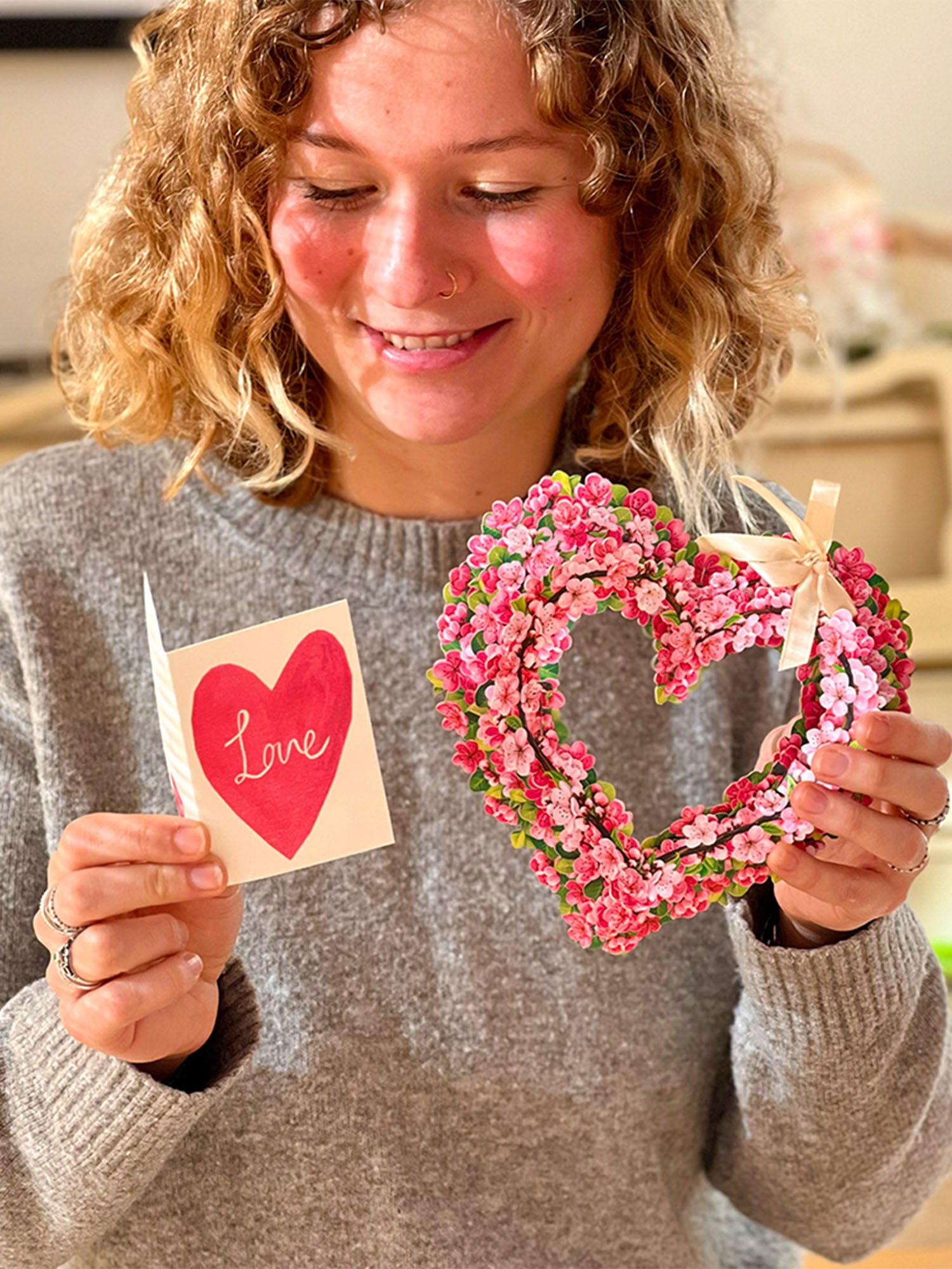 Mini Cherry Blossom Heart