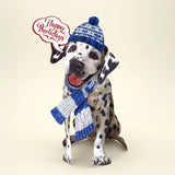 Holiday Dalmatian Pop-Up Card FreshCut Paper