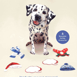 Holiday Dalmatian Pop-Up Card FreshCut Paper