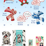 Holiday Dalmatian Pop-Up Card FreshCut Paper