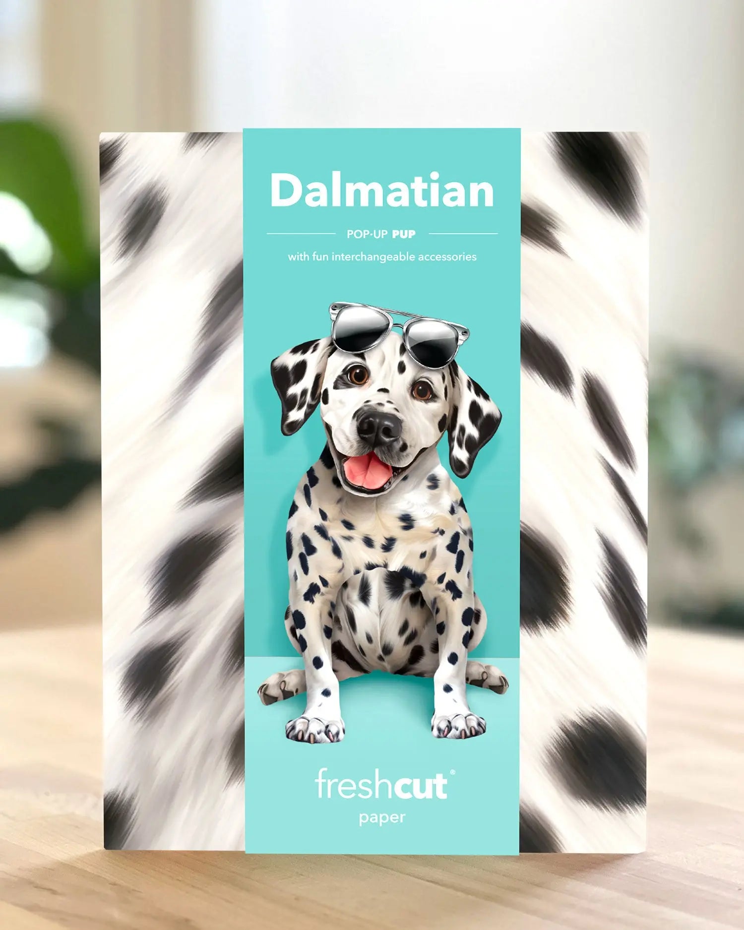 Freshcut paper dalmatian pop-up card packaging
