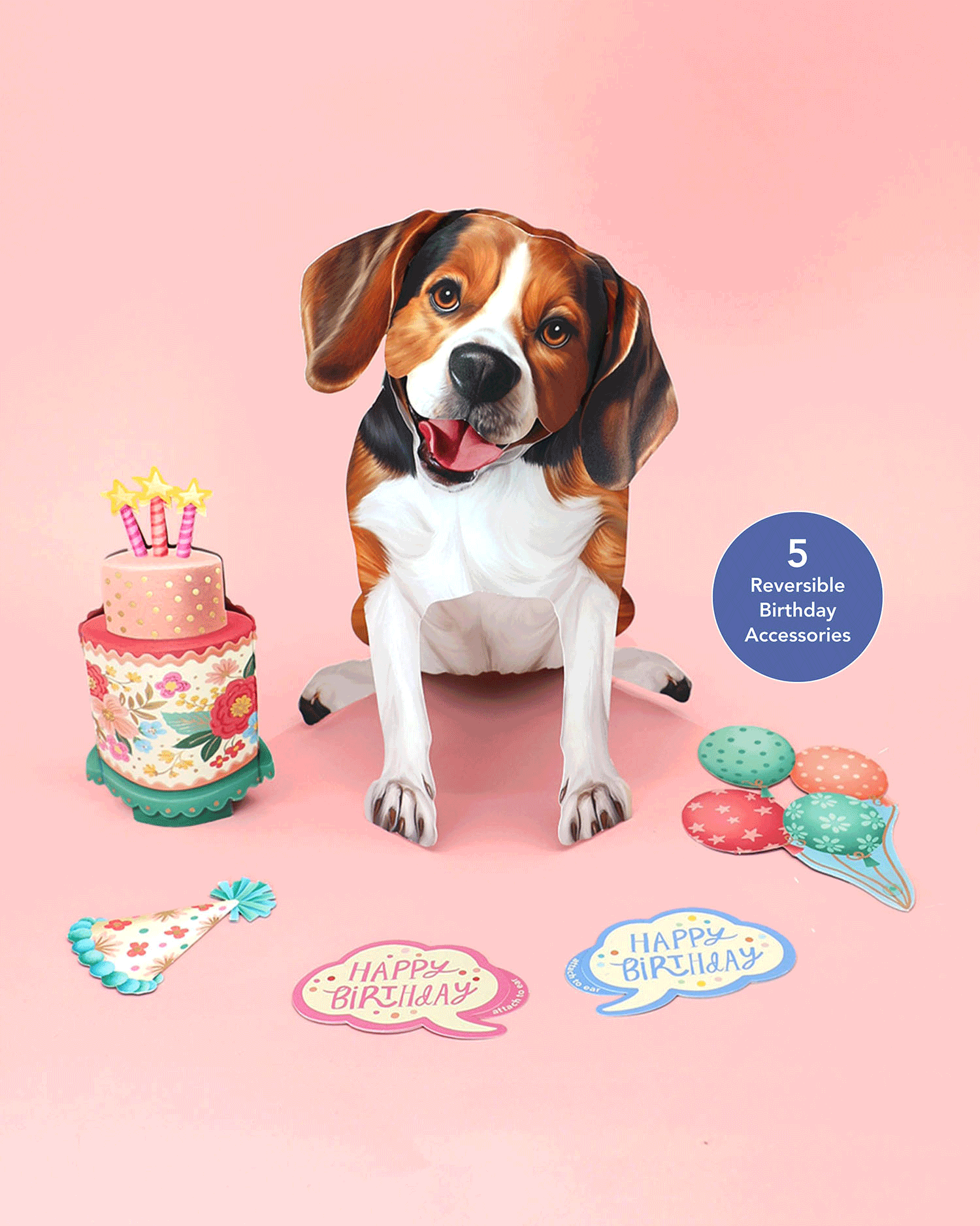 Birthday Beagle Pop-Up Card FreshCut Paper