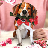 Valentine's Day Beagle Pop-Up Card